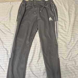 adidas Gray Sweatpants with White Stripes